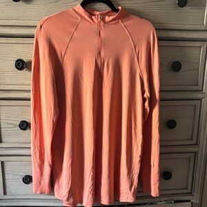 Lululemon swiftly Coral Long Sleeve Quarter-Zip Top